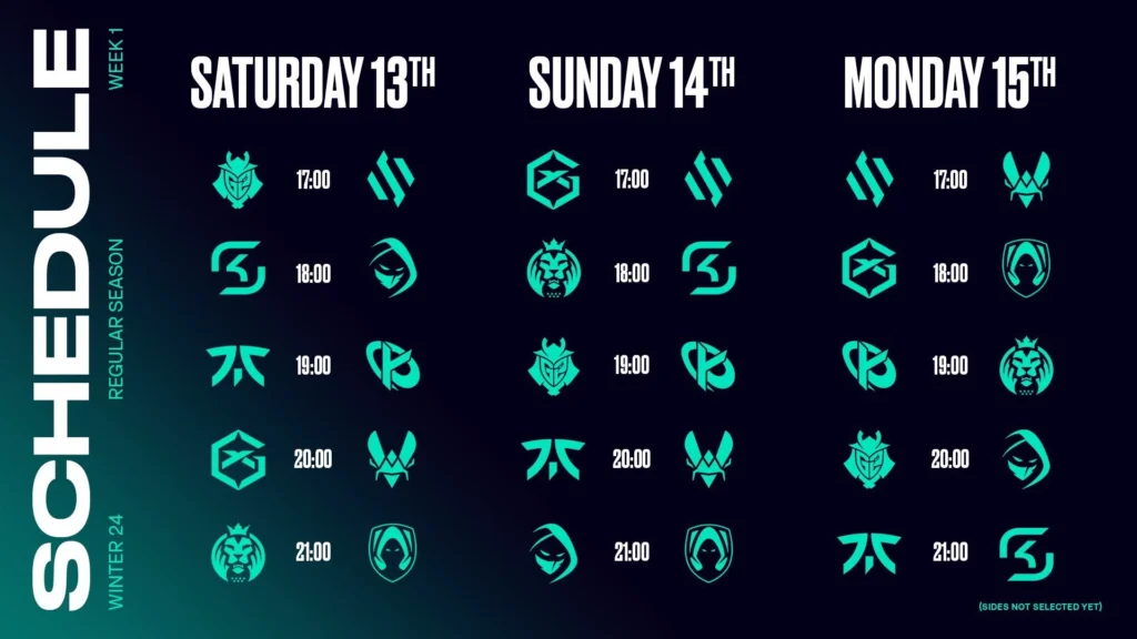 LEC Horarios