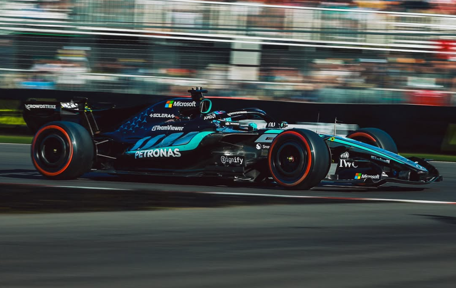 George Russell from: @mercedesamgf1