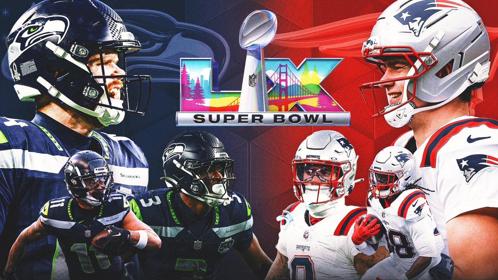Seahawks vs Patriots Super Bowl LX