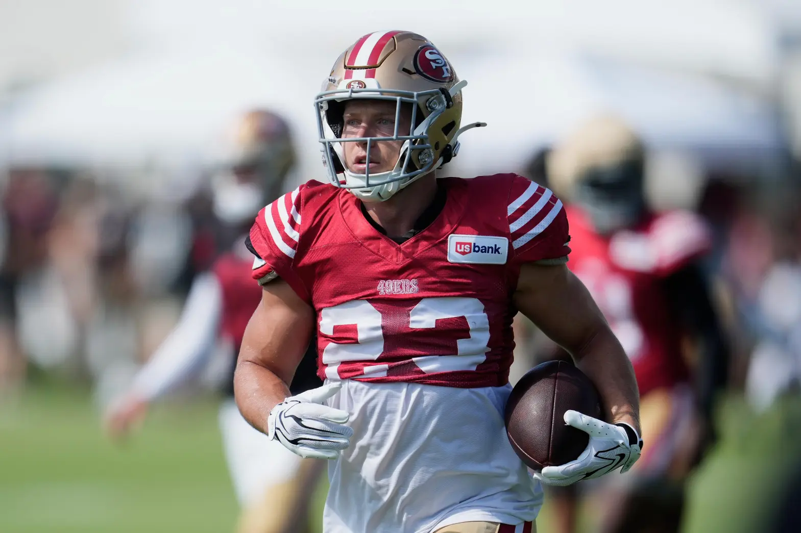 Christian McCaffrey from: AP / Jeff Chiu