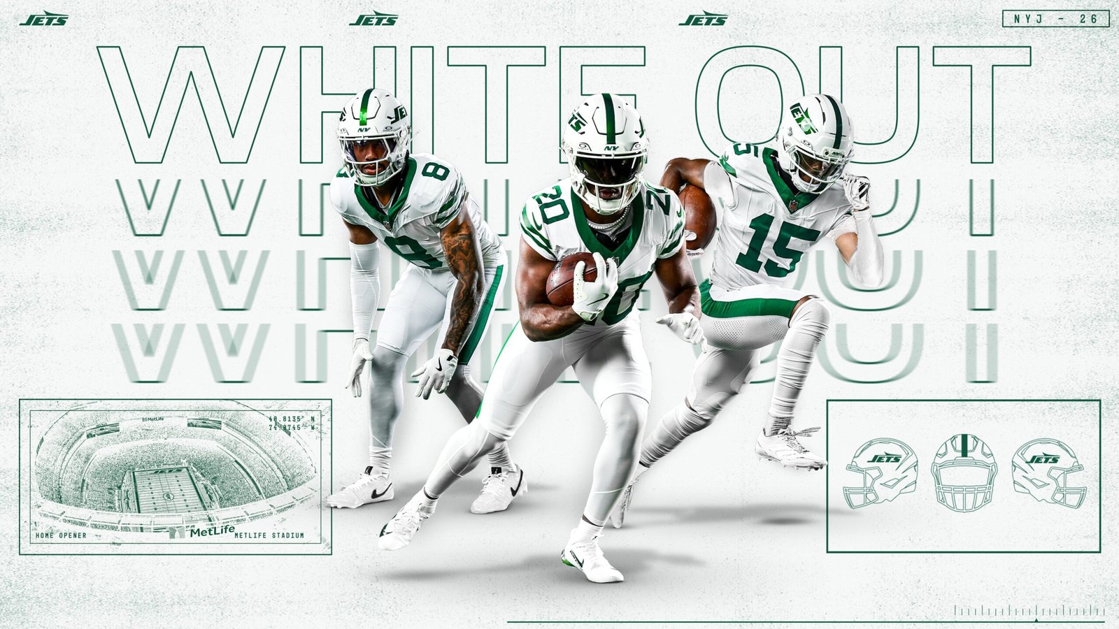 New York Jets alternate "White Out" from: newyorkjets.com