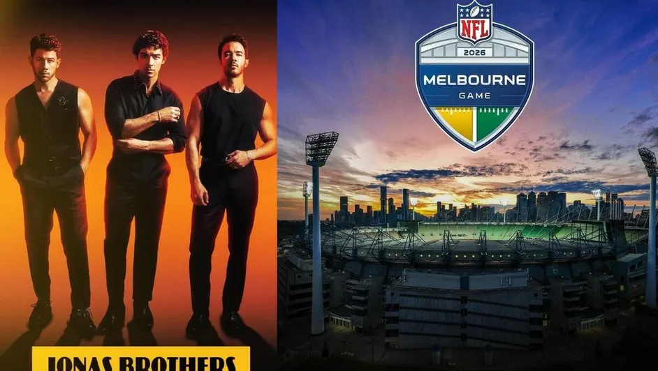 Jonas Brothers NFL Melbourne from: nfl.com