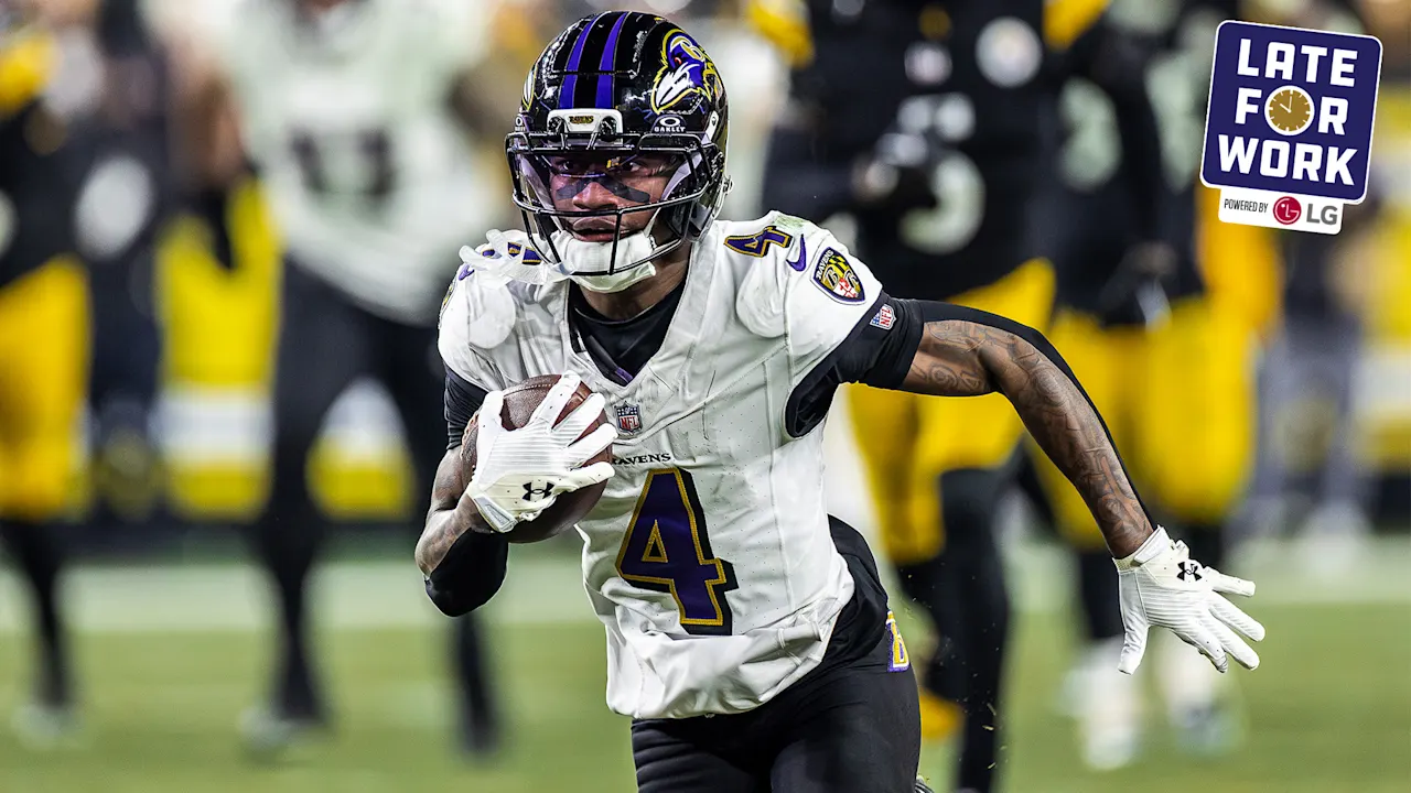 Zay Flowers from: Shawn Hubbard/Baltimore Ravens Photos