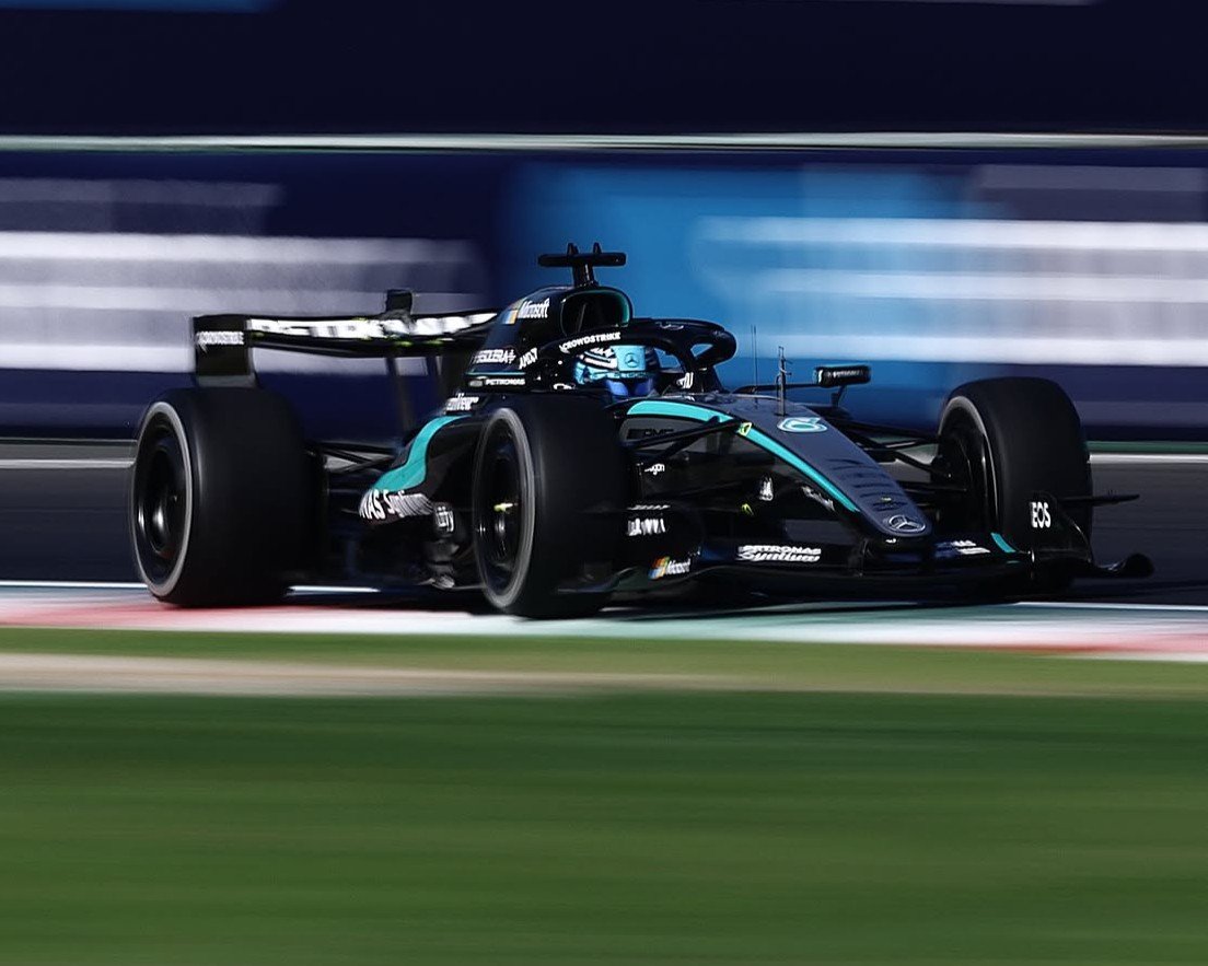 George Russell from: @mercedesamgmotorsport